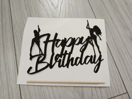 Papierowy topper na tort Happy Birthday 18 LAT DLA CHŁOPAKA TOPPER DLA FACETA