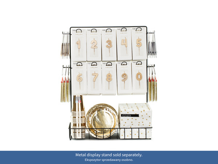 Świeczka urodzinowa Cyferka 0, jasny różowy, 5.5 cm