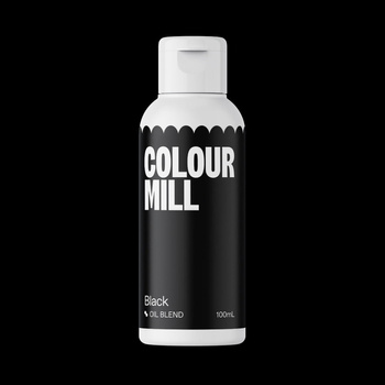 Barwnik olejowy do mas tłustych BLACK CZARNY 100 ml Colour Mill