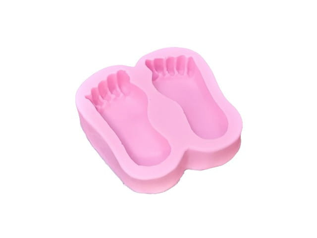 Silikonowa forma do dekoracji z masy cukrowej w kształcie stópek