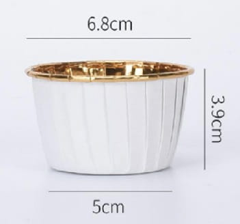 Papilotki kubeczki do muffin białe – prezentacja wypieków