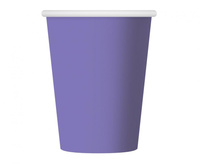 #ZKU_GD Kubeczki pap. jednokolorowe lawendowe 2577U, 250ml/ 6 szt. KK