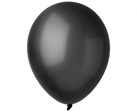 #BL Balony Decomex 9", metallic Black, 100 szt.