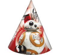 #STAI Czapeczki papierowe DISNEY STAR WARS -The Last Jedi, 6 szt. KK