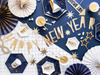 Baner Happy New Year, czarny, 15 x 170 cm