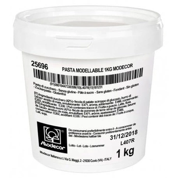 Masa cukrowa DO MODELOWANIA figurek BIAŁA 1kg Modecor