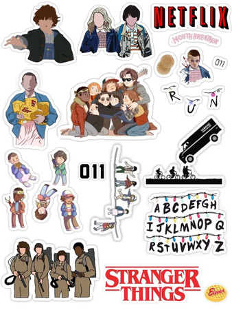 Opłatek na tort STRANGER THINGS WZ.III