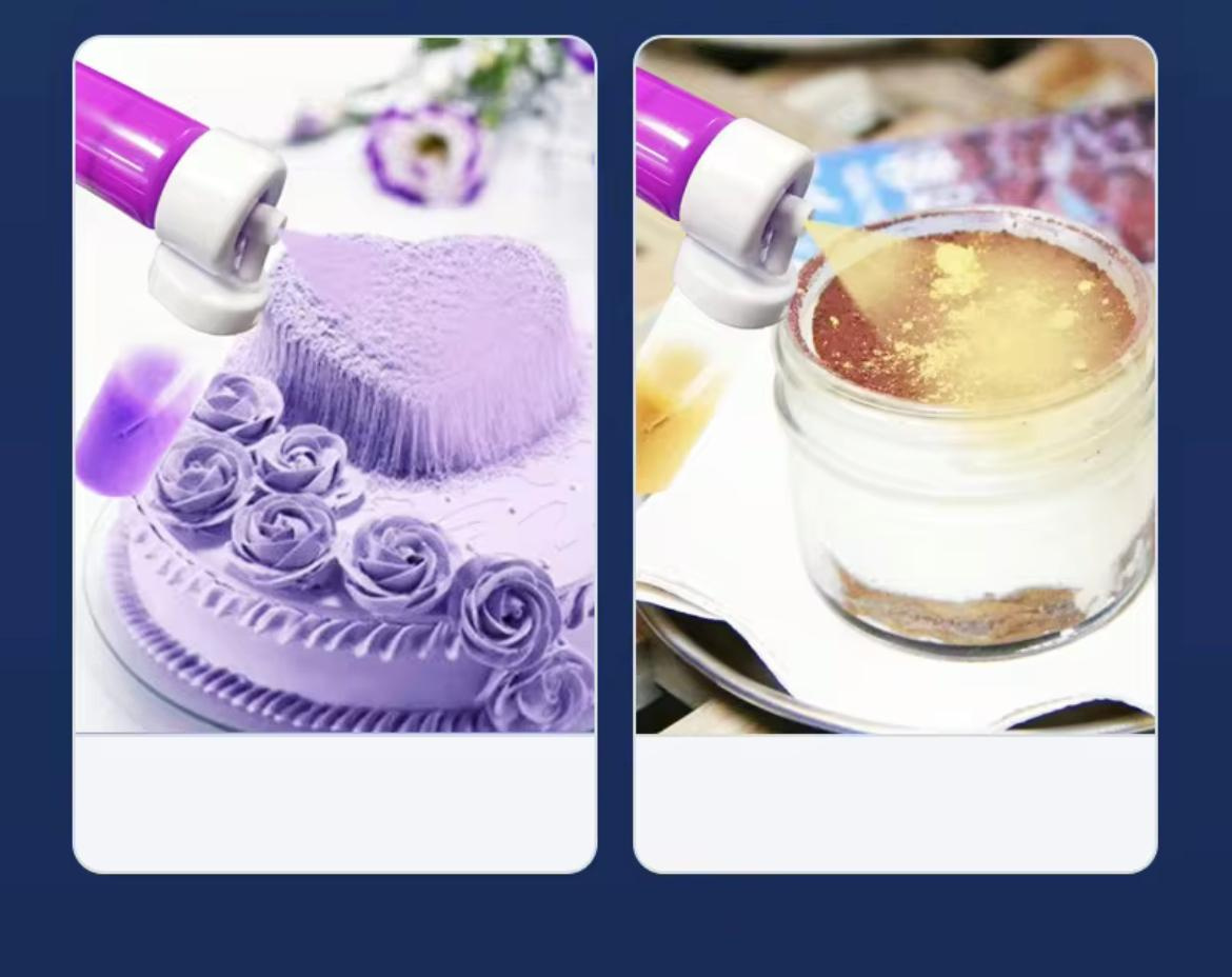 Kompletny zestaw ręcznego pistoletu natryskowego z akcesoriami do dekoracji tortów