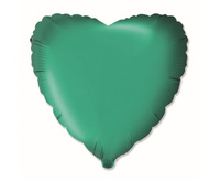 #BFK Balon foliowy 18" FX - Serce (satynowy zielony), niepakowany KK