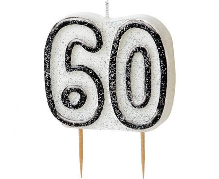 #SC32 Świeczka piker Glitz 60, czarna