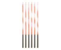 #SU Świeczki urodzinowe Candy, morelowe 4.5x4.5x150mm, 6 szt. KK