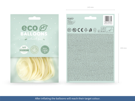 Balony Eco 26cm, transparentny (1 op. / 10 szt.)
