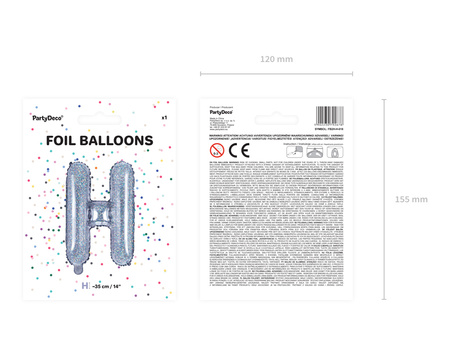 Balon foliowy 60th Birthday, złoty, 45cm