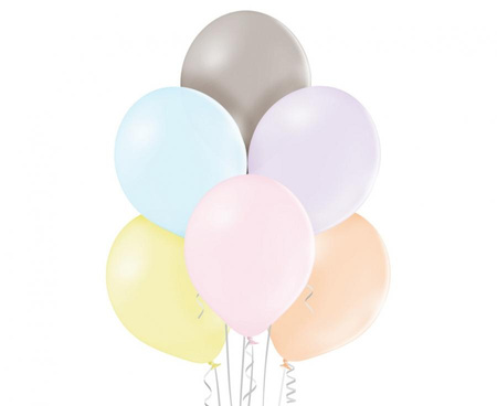 #BL Balony B105 Pastel Macaron Assorted 50 szt.