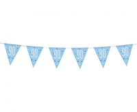 #DEBA Banner Glitz 90, z flagami, niebieski, 274 cm