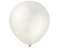 #BL Balony Decomex 5", metallic Pearl White, 100 szt.