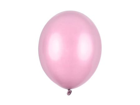 Balony lateksowe strong 30 cm metaliczny RÓŻOWY 10 szt.