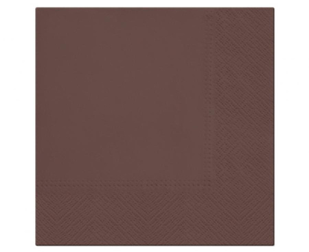 #ZSE Serwetki PAW  papierowe Unicolor Chocolate 33x33 cm / 20 szt.