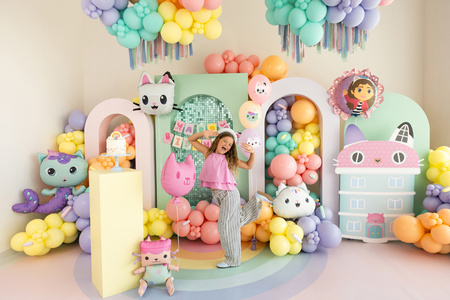 Balony świecące Dynie, 25cm (1 op. / 5 szt.)