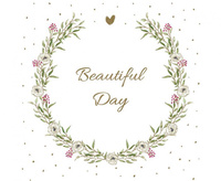#ZSE Serwetki papierowe Beautifull Day Flower Wreath, 33 x 33 cm, 20 szt.
