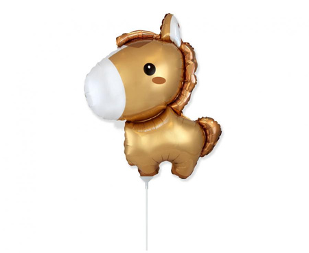 #BFK Balon foliowy 14" FX - Konik (brązowy), niepakowany