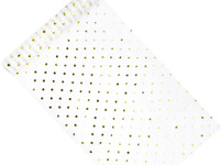 Organza z nadrukiem, biały, 0,36 x 9m