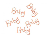 #DEKO Konfetti Twinkle Twinkle Baby, różowo-złote, 14 g