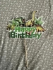 Papierowy topper na tort HAPPY BIRTHDAY DINOZAURY