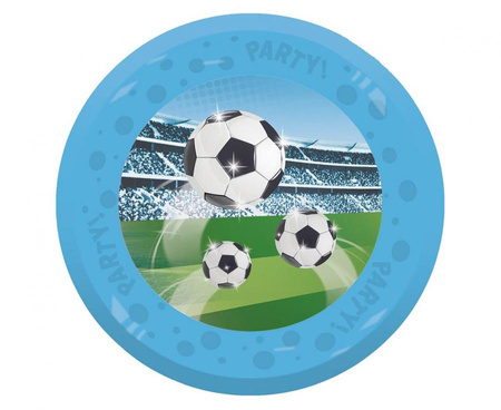 #ZTA Talerz wielokrotnego użytku Soccer Fans, Decorata Party, 21cm, 1 szt. KK