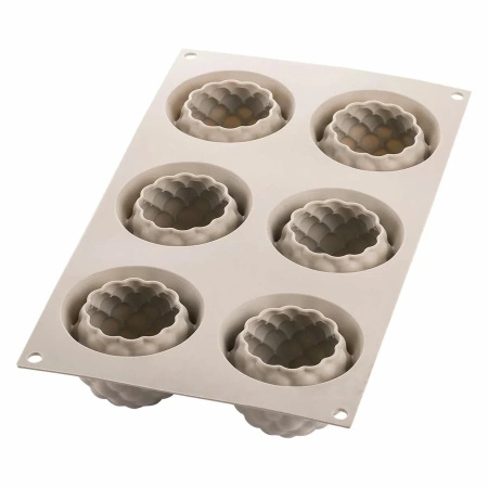 Forma silikonowa jeżyna SEGRETI DEL BOSCO, 65x66 mm 6 gniazd Silikomart