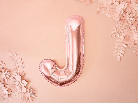Balon foliowy Litera ''G'', 35cm, ciemny różowy