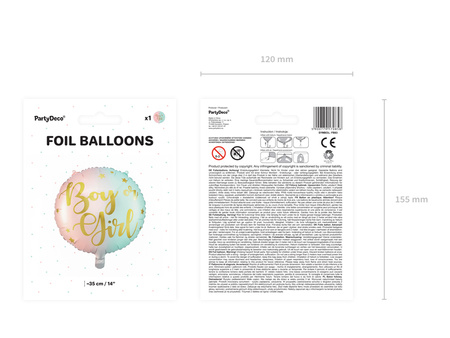 Balon foliowy Cyfra ''3'', 86cm, czarny