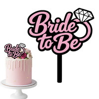 Topper na tort 16x12 cm BRIDE TO BE WIECZÓR PANIEŃSKI