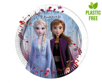 #ZTA Talerzyki papierowe Frozen 2 (Disney), next generation 20 cm, 8 szt. (plastic-free) (papier FSC) KK