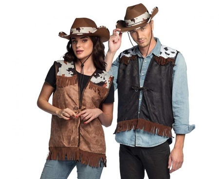 #STDO Kamizelka Western brązowy (M)