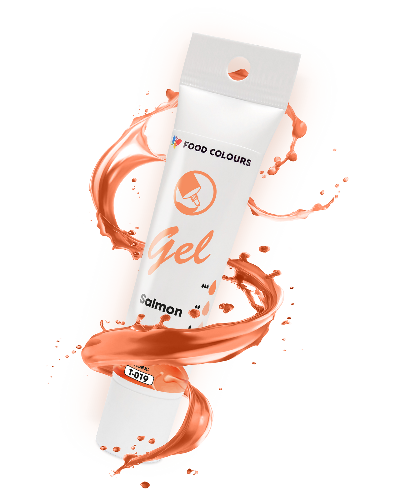 Barwnik spożywczy w żelu łososiowy Salmon 30g – konsystencja i kolor