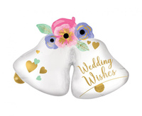 #BFK Balon foliowy SuperShape Wedding Bells P35, zapakowany KK