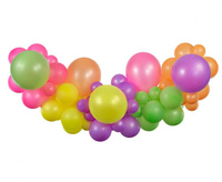 #GB Girlanda balonowa DIY Fluorescencyjna, 65 szt.