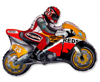 #BFK Balon foliowy 24" FX - Motor (pomarańczowo-czerwony), niepakowany