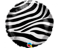 #BFK Balon foliowy 18" QL RND Zebra KK