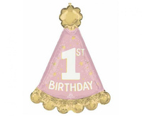 #BFK Balon foliowy 18" SHP- Little Miss Wonderful 1st Bday