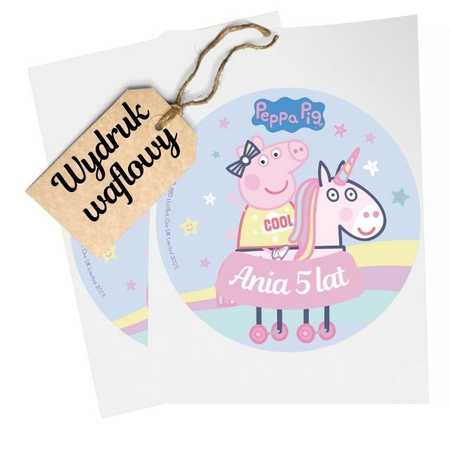Opłatek na tort ŚWINKA PEPPA