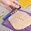 Szablon stempel do dekoracji z masy cukrowej LITERKI + LISTWA   