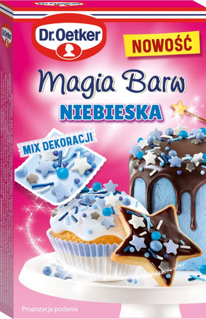 Posypka do dekoracji MAGIA BARW NIEBIESKA 70g Dr.Oetker