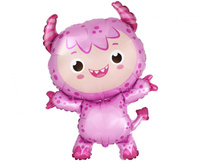 #BFK Balon foliowy 24" FX - Mały Potwór (różowy), pakowany KK