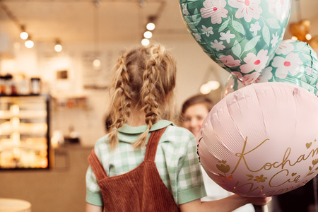 Balony Eco 33 cm, Cyfra '' 6 '', jasny złoty (1 op. / 6 szt.)