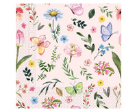 #ZSE Serwetki papierowe Pink Butterfly, 25x25 cm, 20 szt.
