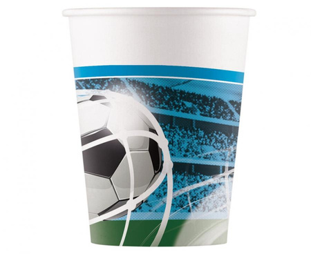 #ZKU Kubeczki papierowe (WM) Soccer Fans, 200 ml, 8 szt. (papier FSC)