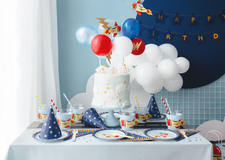 Balony Strong 30 cm, Pastel Light Misty Blue (1 op. / 50 szt.)
