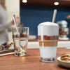 Zestaw 2 szklanek z łyżeczkami Latte Solo - Leonardo